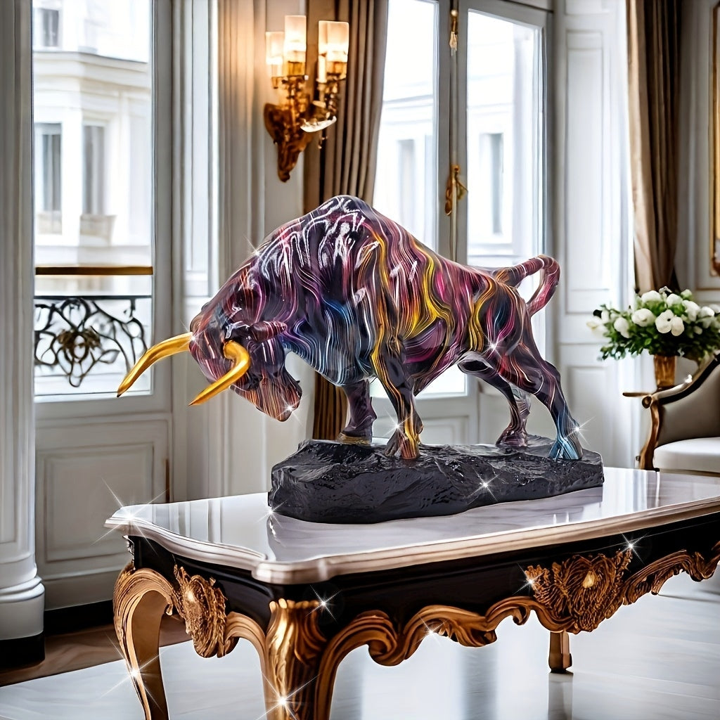 Tnessential Stunning Wall Street Bull Sculpture 3D Decor