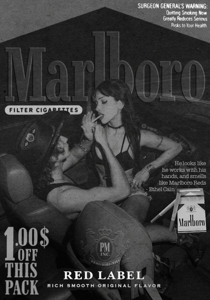 VINTAGE MARLBORO RED LABEL CANVAS POSTER