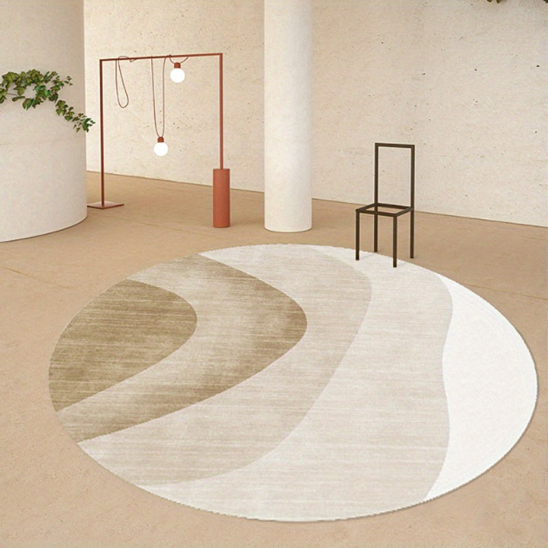 BROWN ROUND RUG view 8