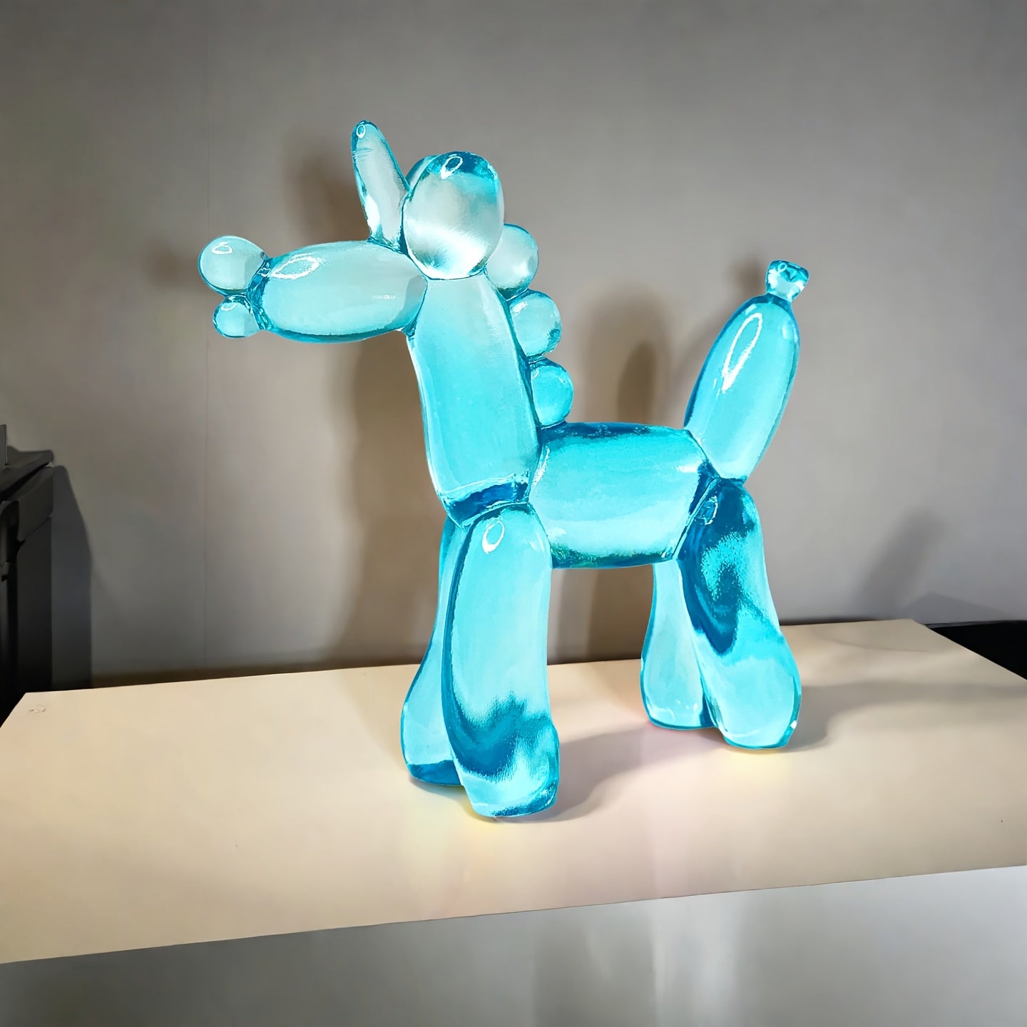 Tnessential Charming and Adorable Transparent Balloon Unicorn Resin 3D Decor