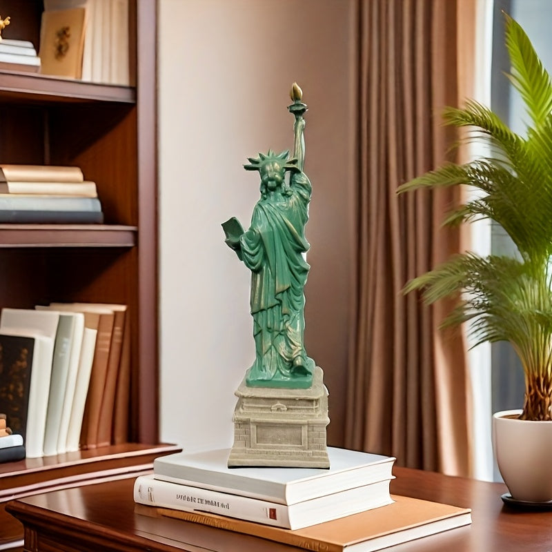 Tnessential Art Deco Resin Statue of Liberty Model Versatile Home and 3D Decor