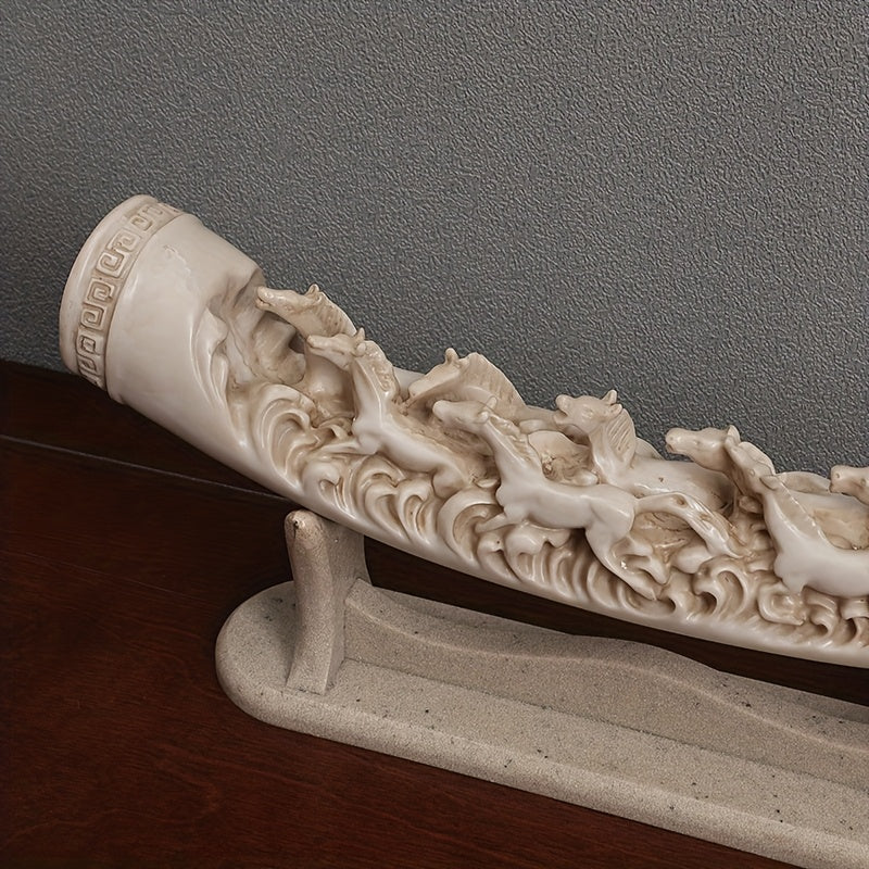 Tnessential Galloping Horses Resin Sculpture 3D Decor