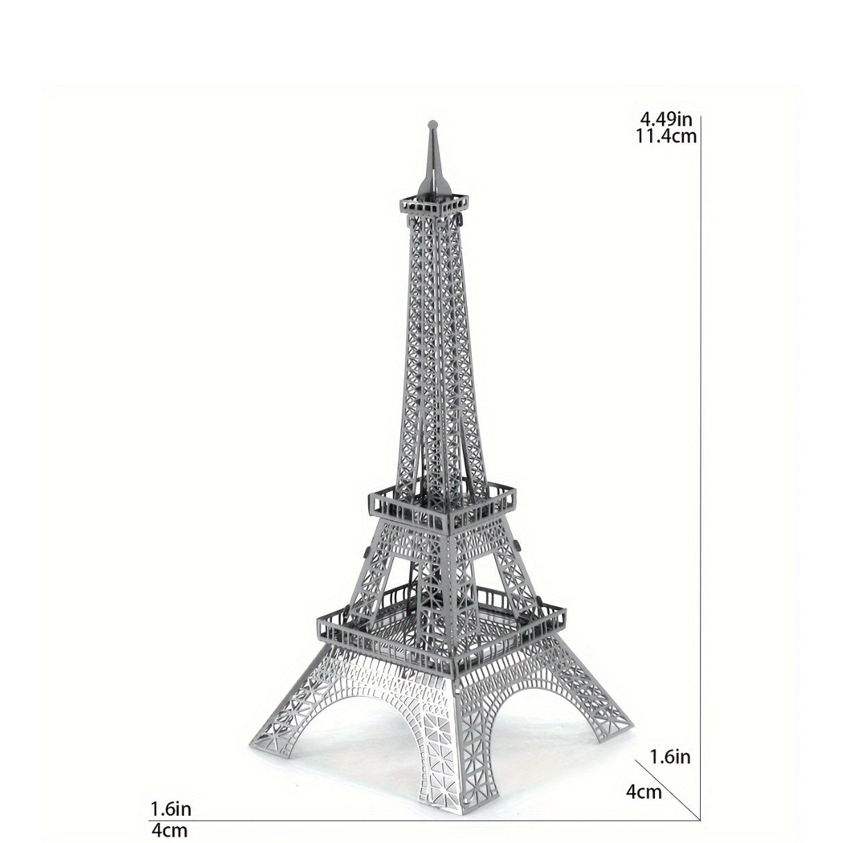 Tnessential D Stereo Puzzle Metal Model Handmade DIY Tower 3D Decor