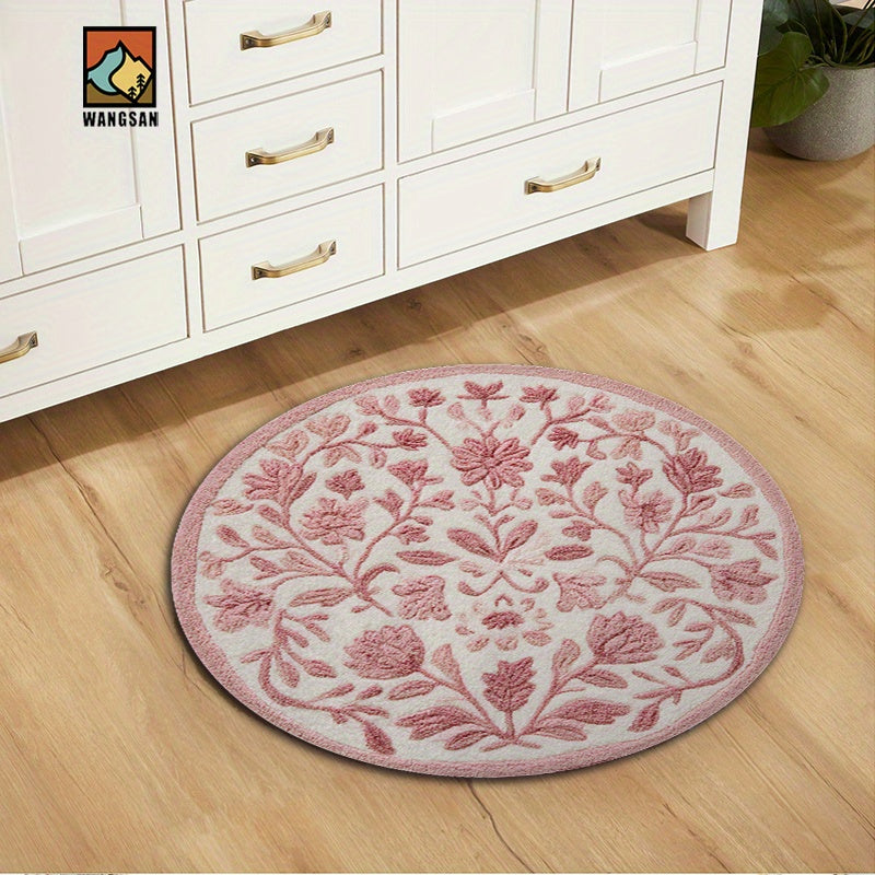 PINK ROUND 3 RUG view 7