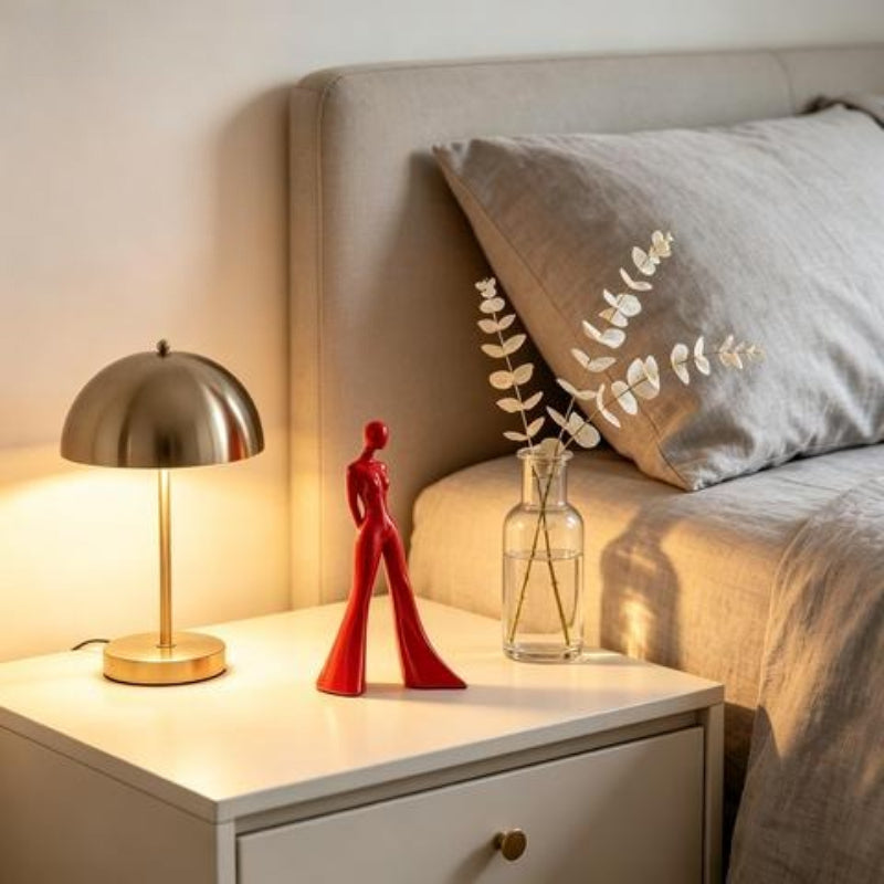 Tnessential Red Minimalist Abstract Female Sculpture 3D Decor