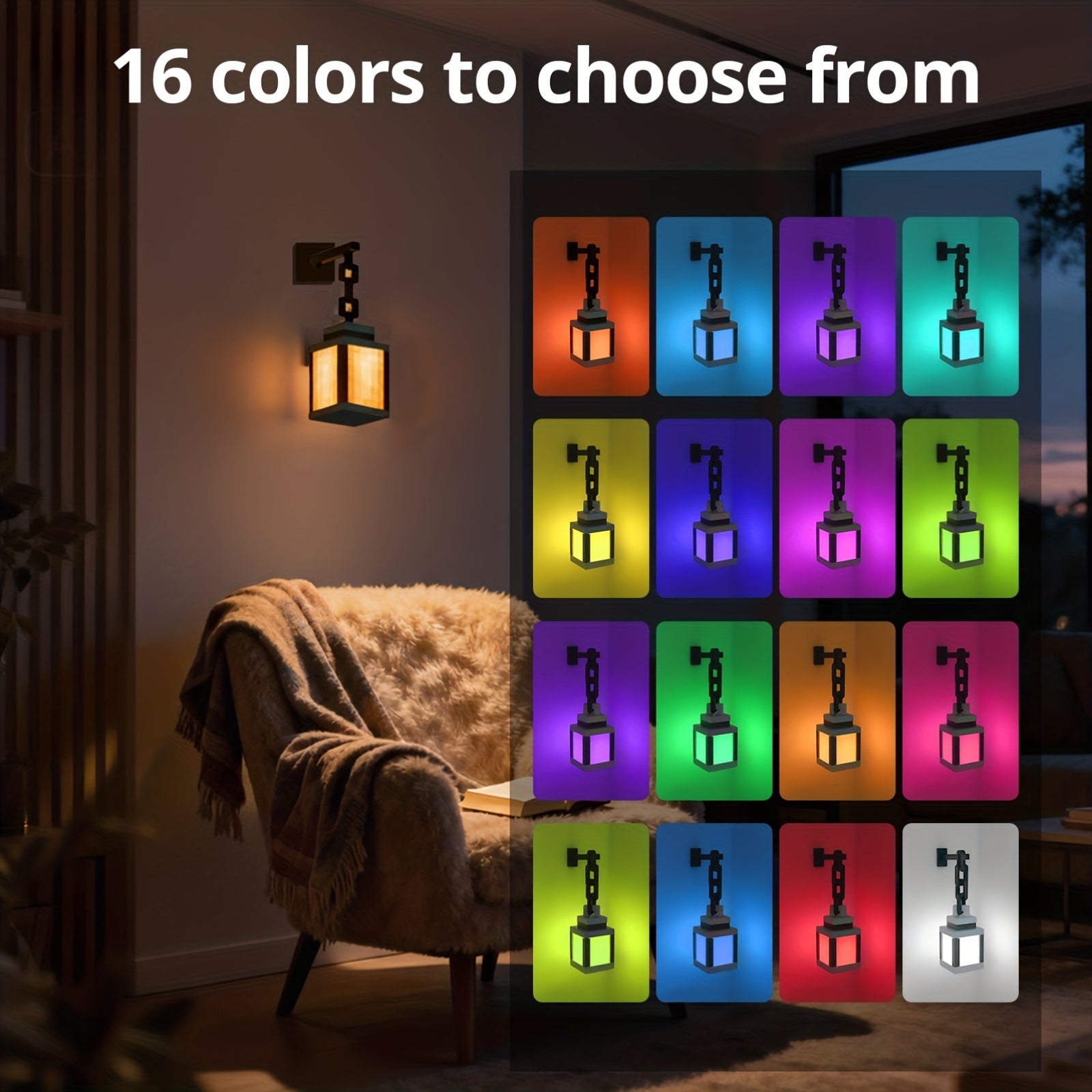 Tnessential Pixelated Lantern Night Light 3D Decor