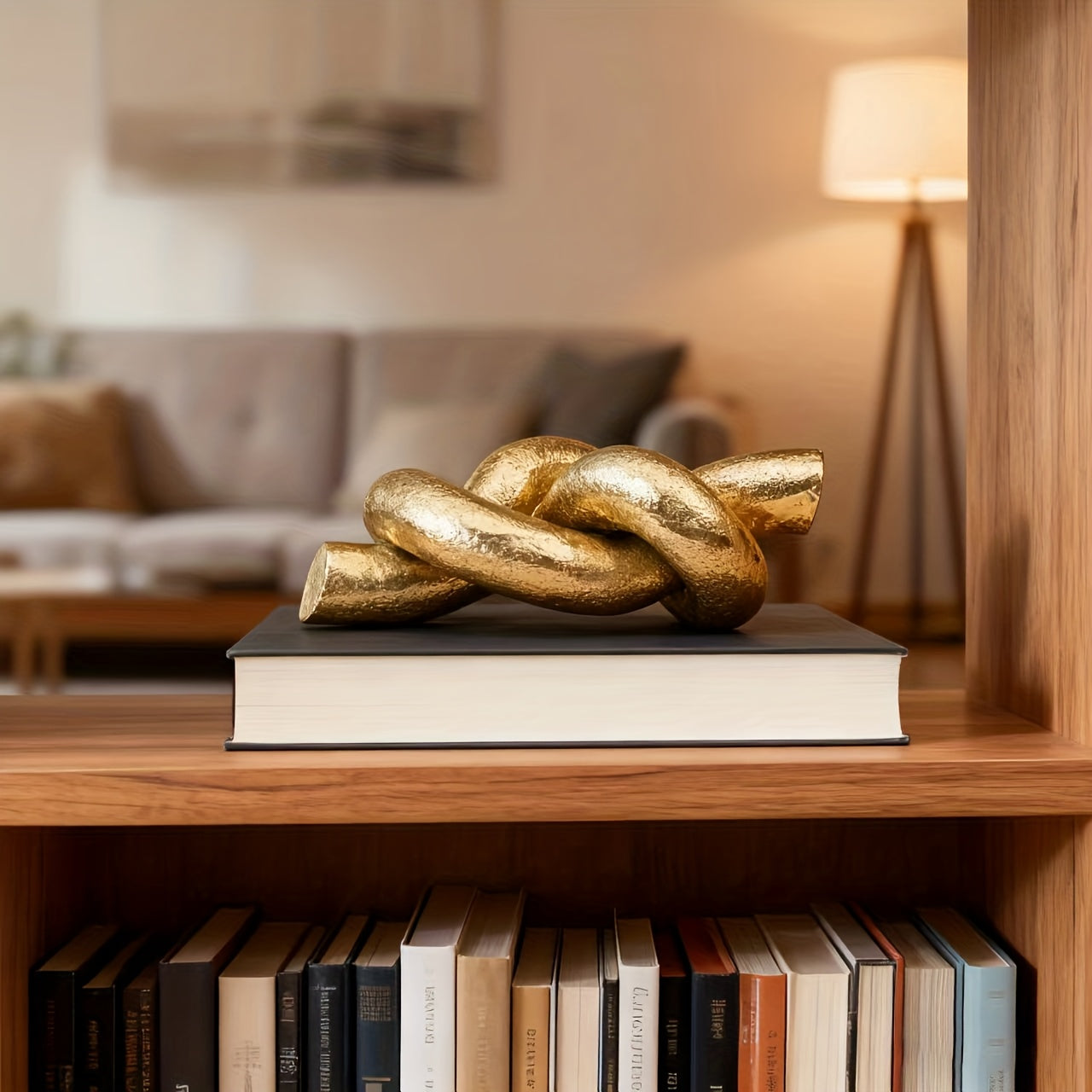 Tnessential Modern Abstract Geometric Resin Statue 3D Decor