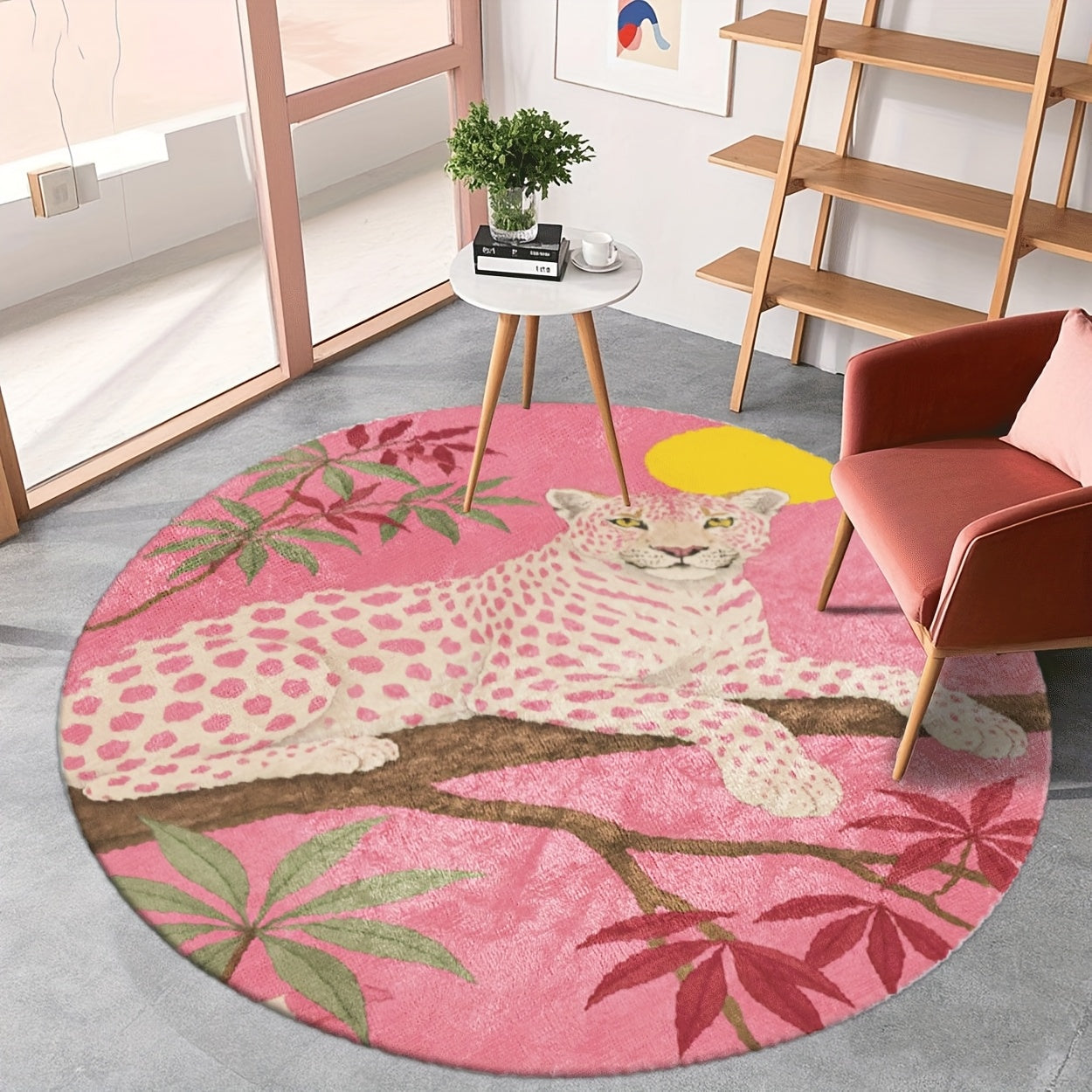 BROWN ROUND 2 RUG view 2