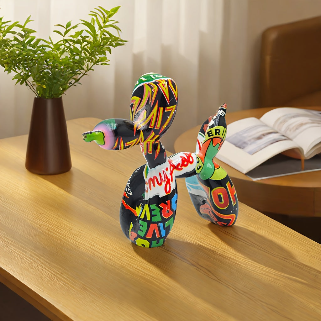Tnessential Charming Balloon Dog Sculpture 3D Decor