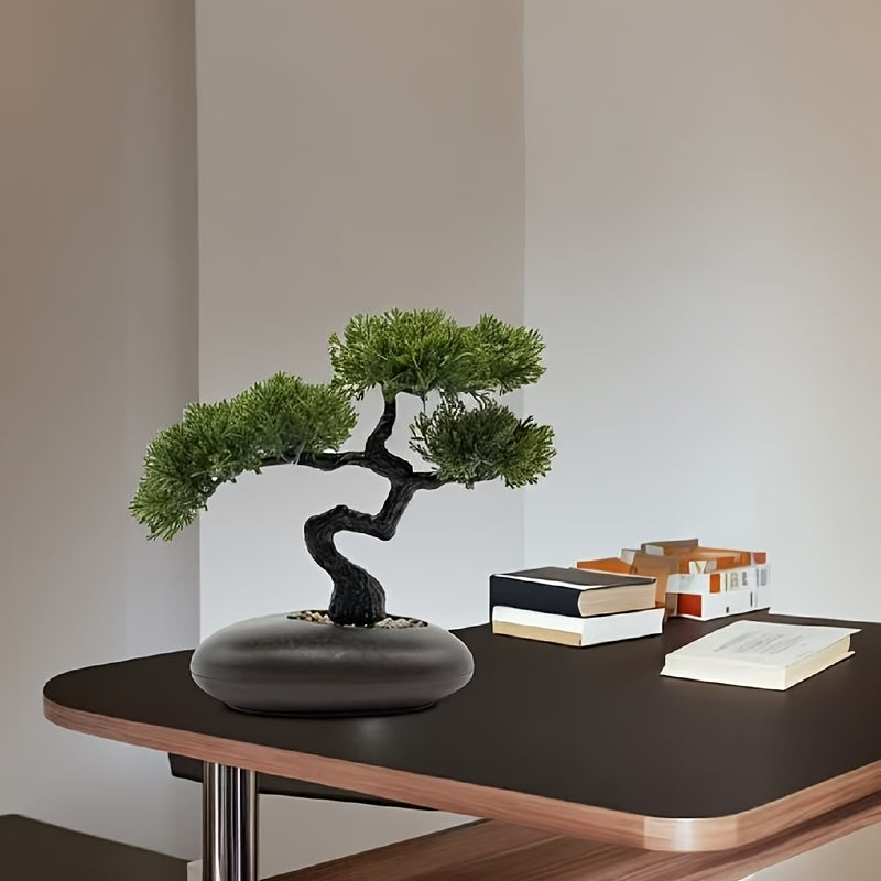 Tnessential High-end Simulation Welcoming Pine Bonsai 3D Decor