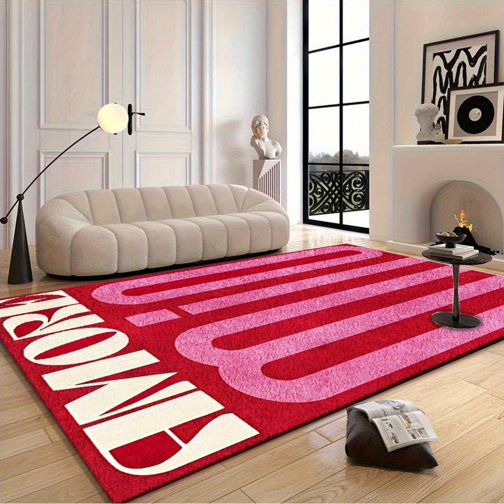 PINK LETTER RUG view 7