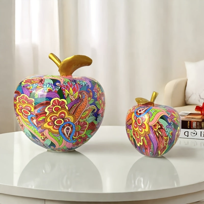 Tnessential Vibrant Apple Figurine 3D Decor
