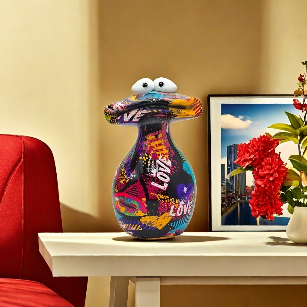 Tnessential Charming 'love' Frog Resin Sculpture 3D Decor