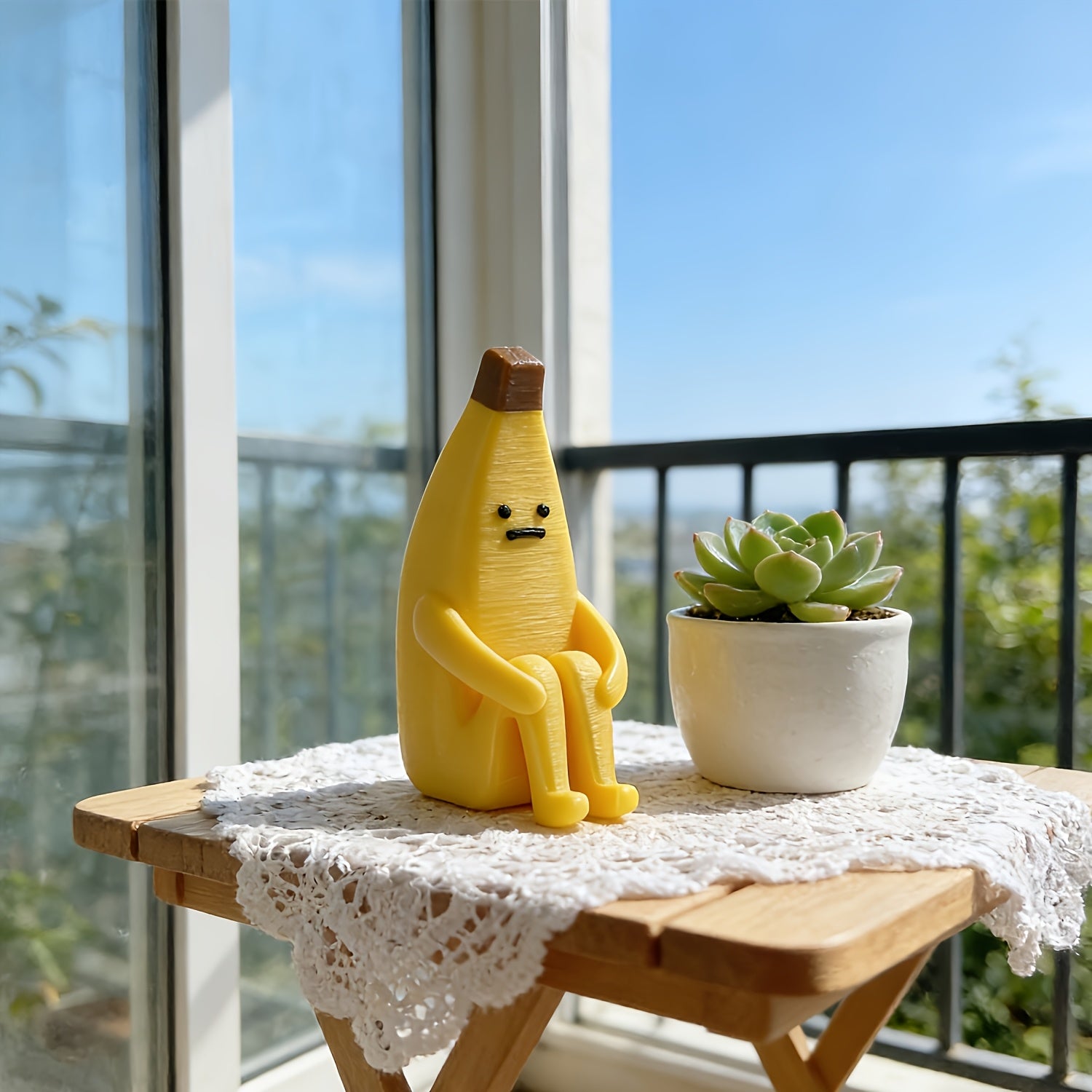 Tnessential U002f2\u002f3pcs Anxiety Bananas 3D Printed Ornaments 3D Decor