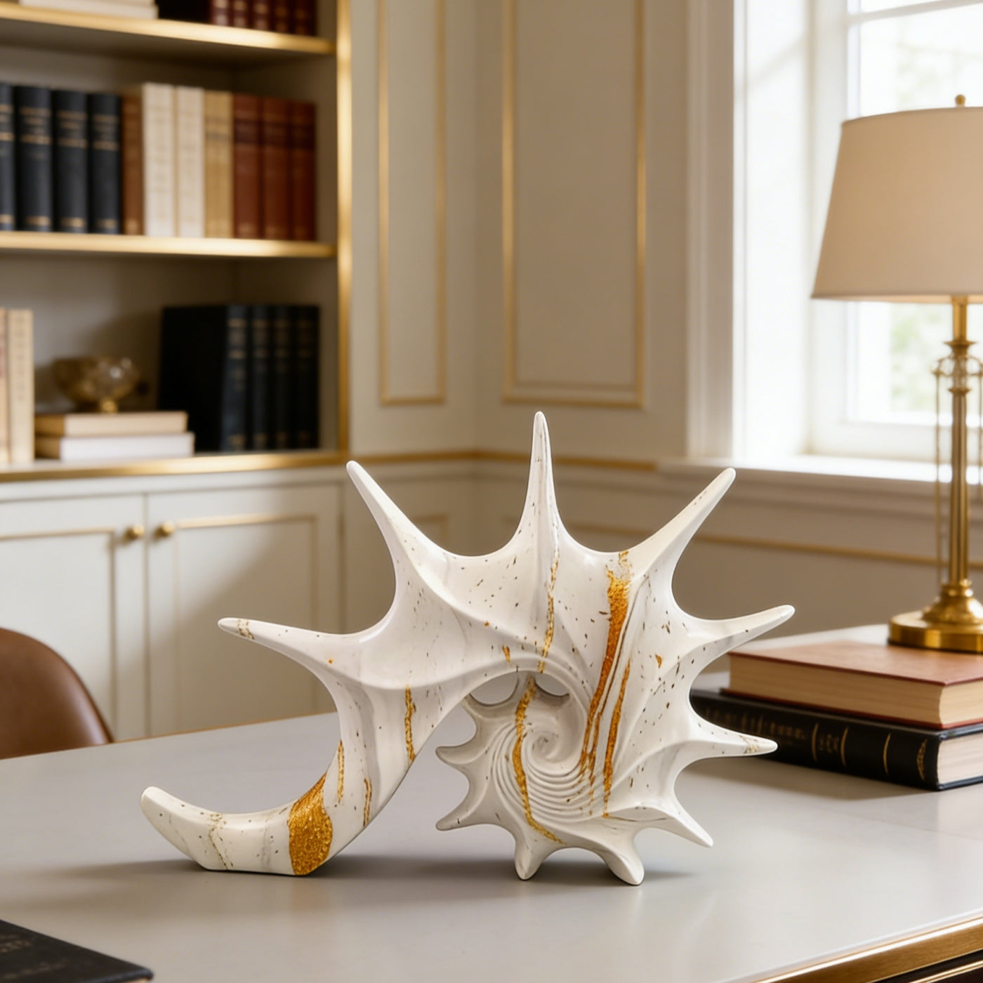Tnessential Creative Geometric Aesthetic Classic Seashell Decorative 3D Decor