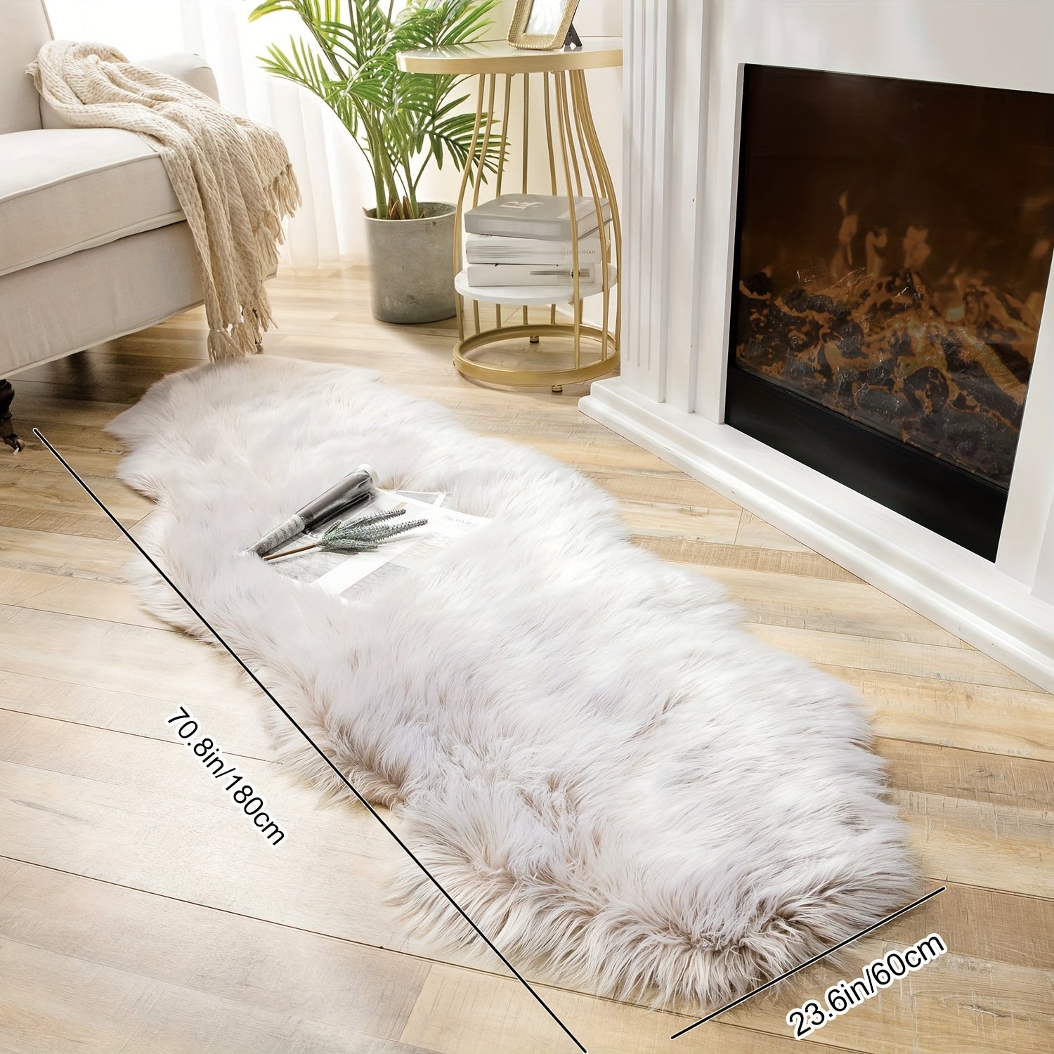 BEIGE RUNNER RUG view 3
