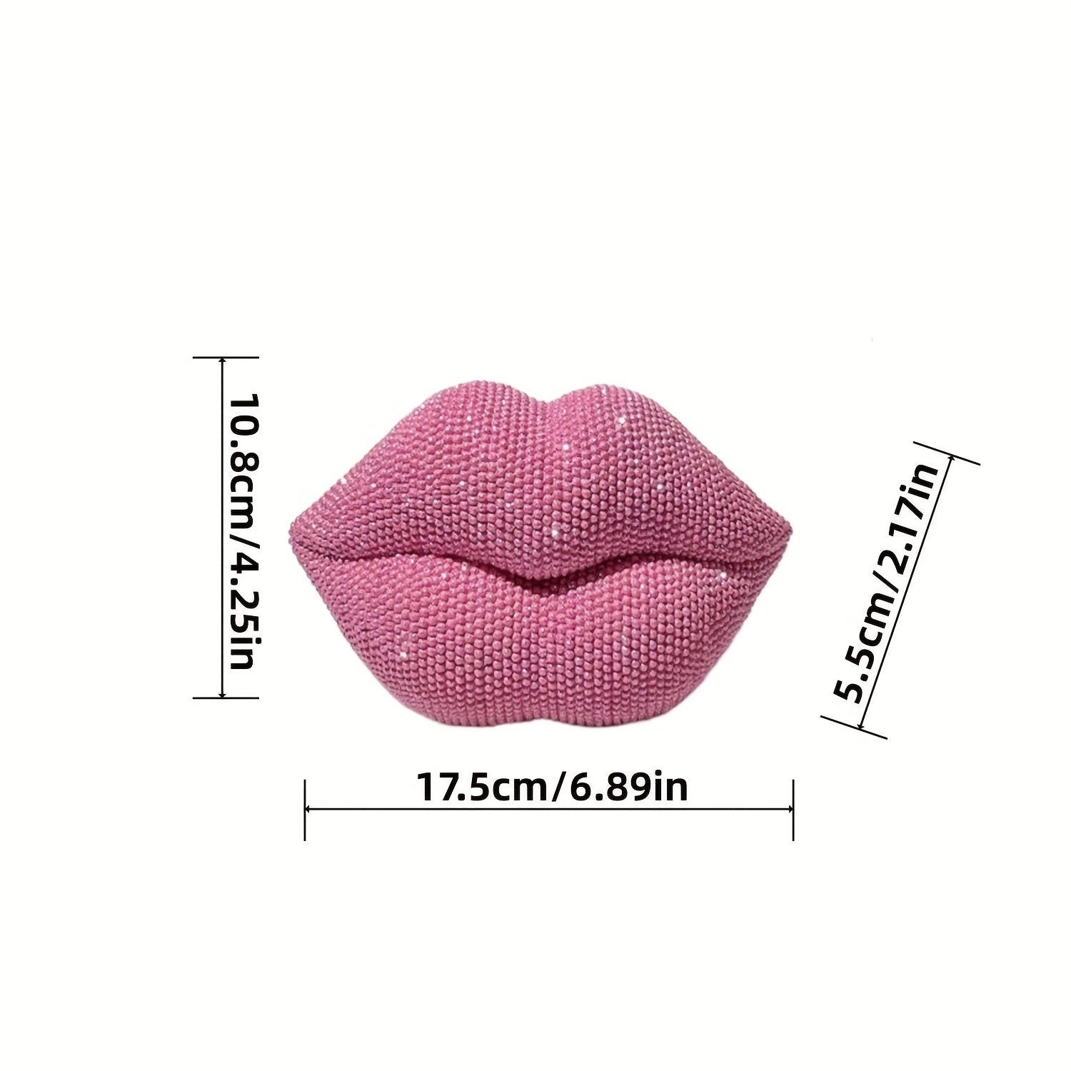 Tnessential Sexy Lips Beaded Statue Decoration 3D Decor