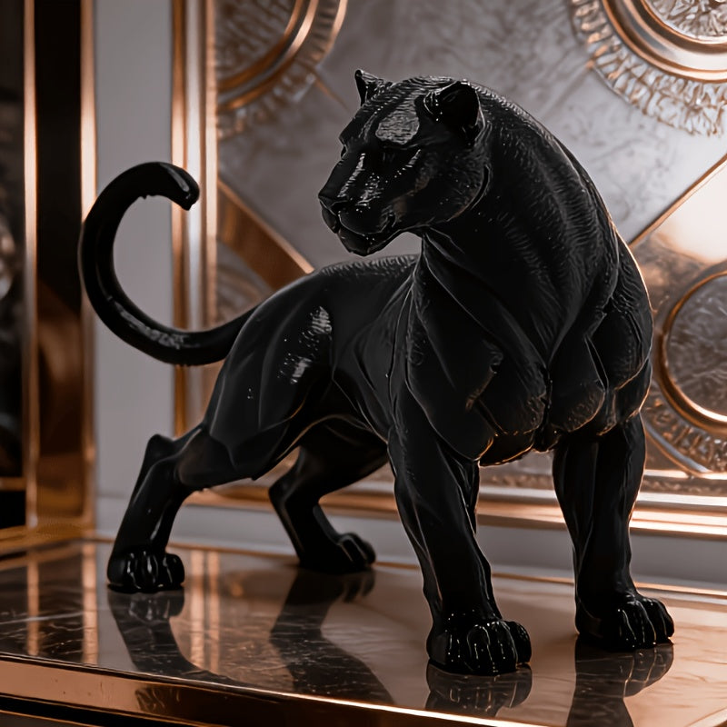 Tnessential Majestic Strong Black Panther Statue Ornament 3D Decor