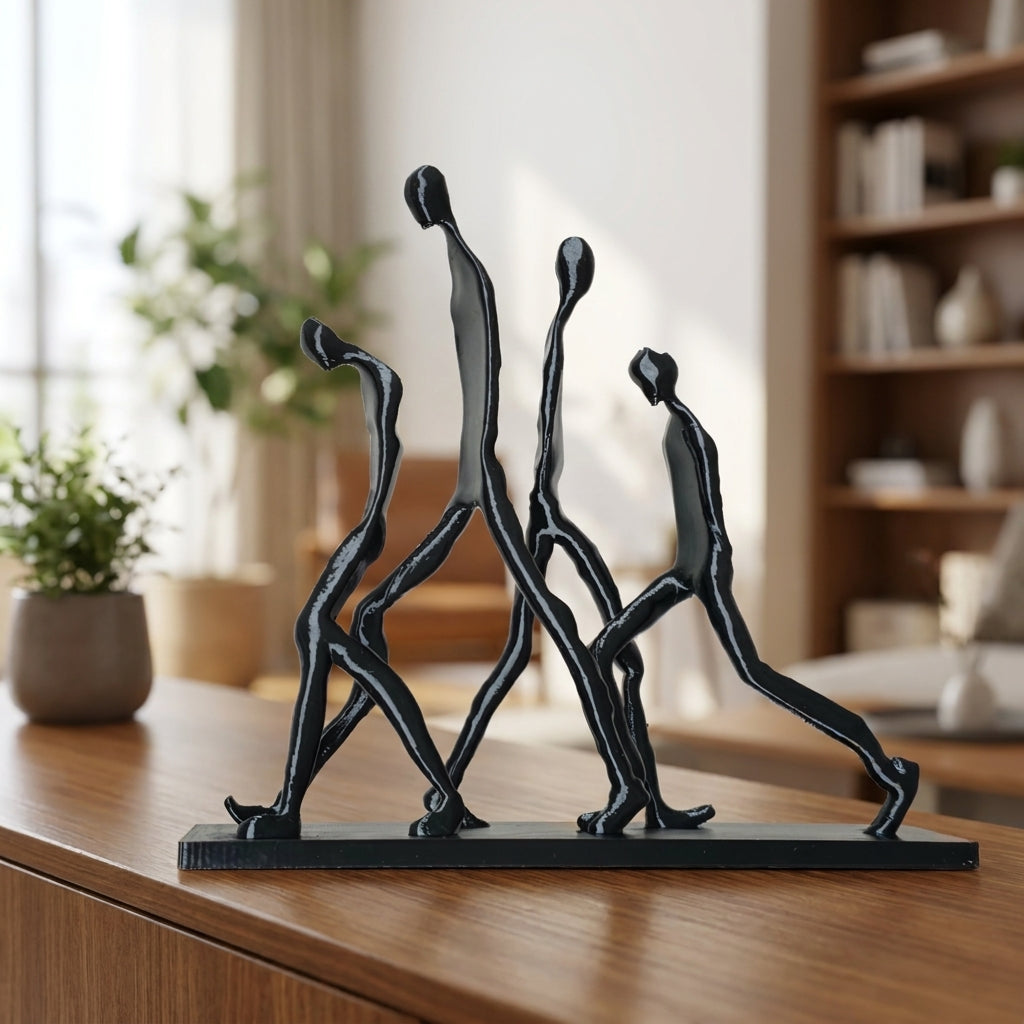 Tnessential Modern Abstract Human Movement Figurine 3D Decor
