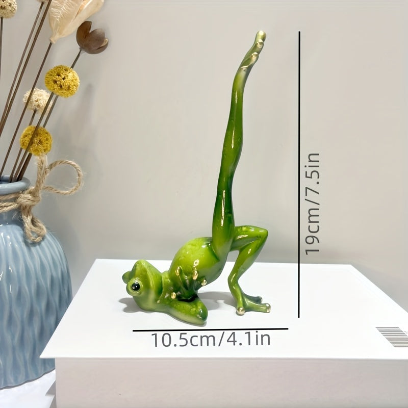 Tnessential Yoga Frog Figurine 3D Decor