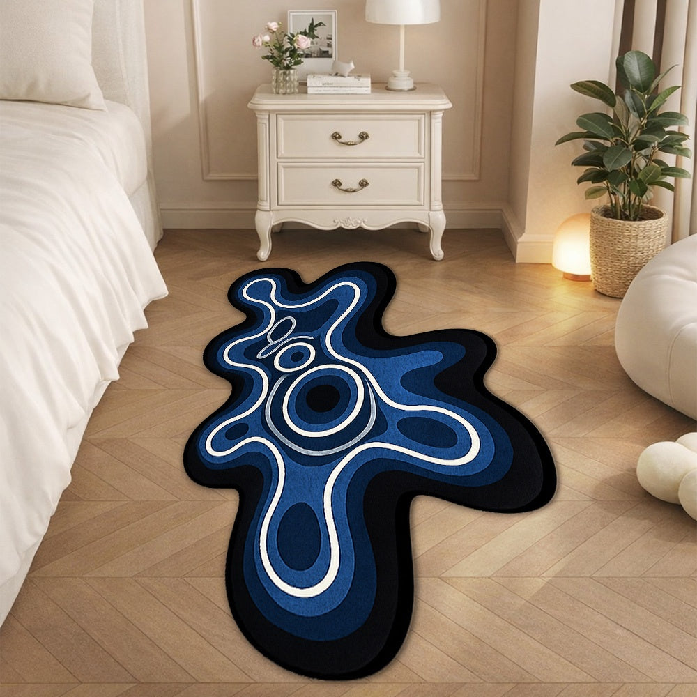 BLUE IRREGULAR 3 RUG view 4