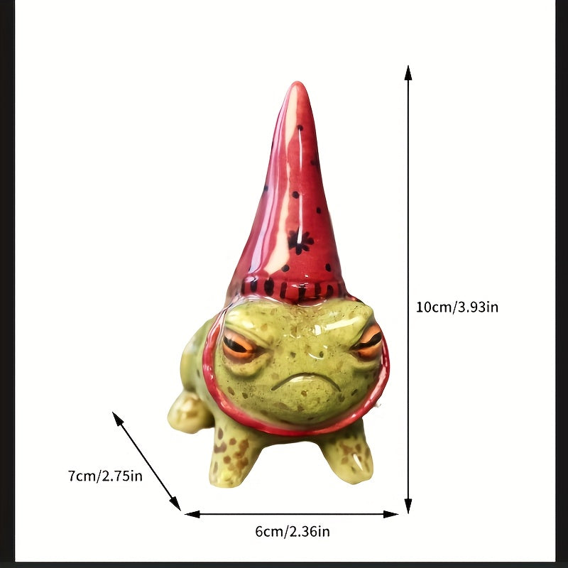 Tnessential Charming Resin Frog Figurines 3D Decor
