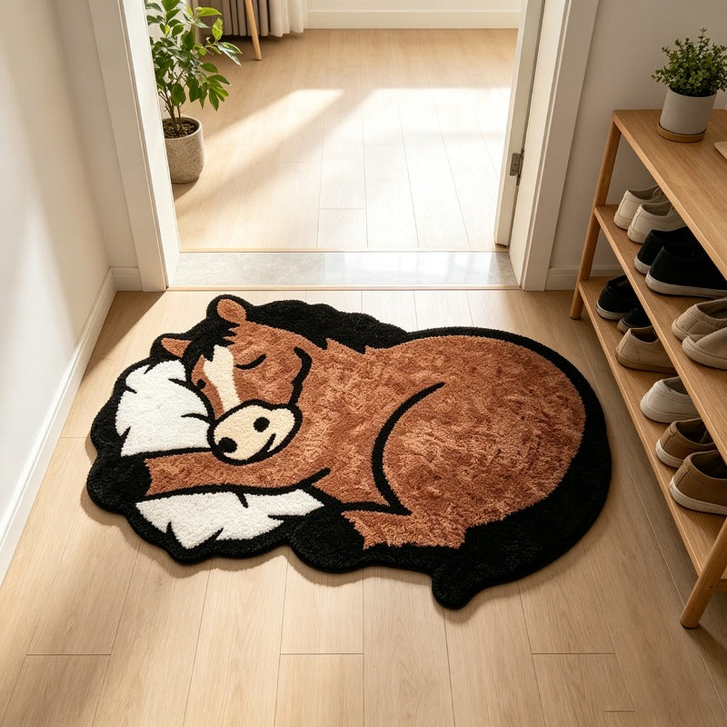 BROWN IRREGULAR 7 RUG view 7