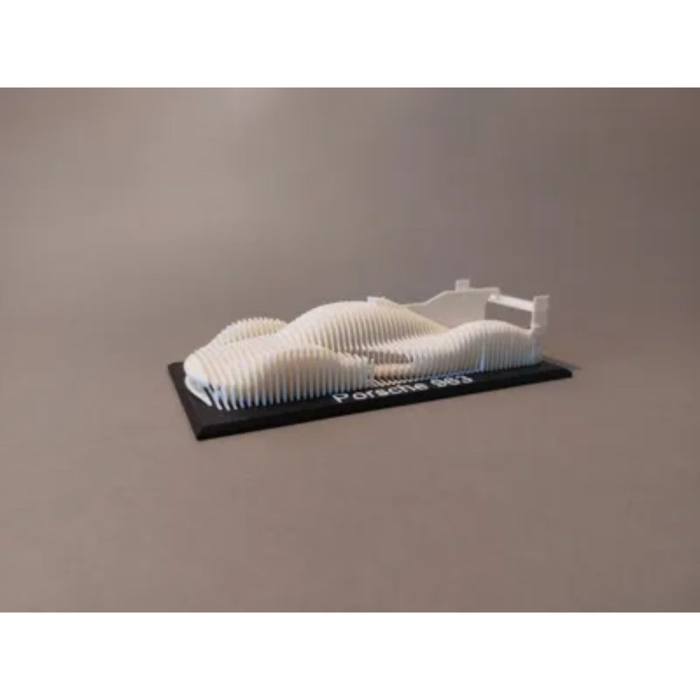Tnessential Layered Artistic Design Sculpture of a Racing Car 3D Decor