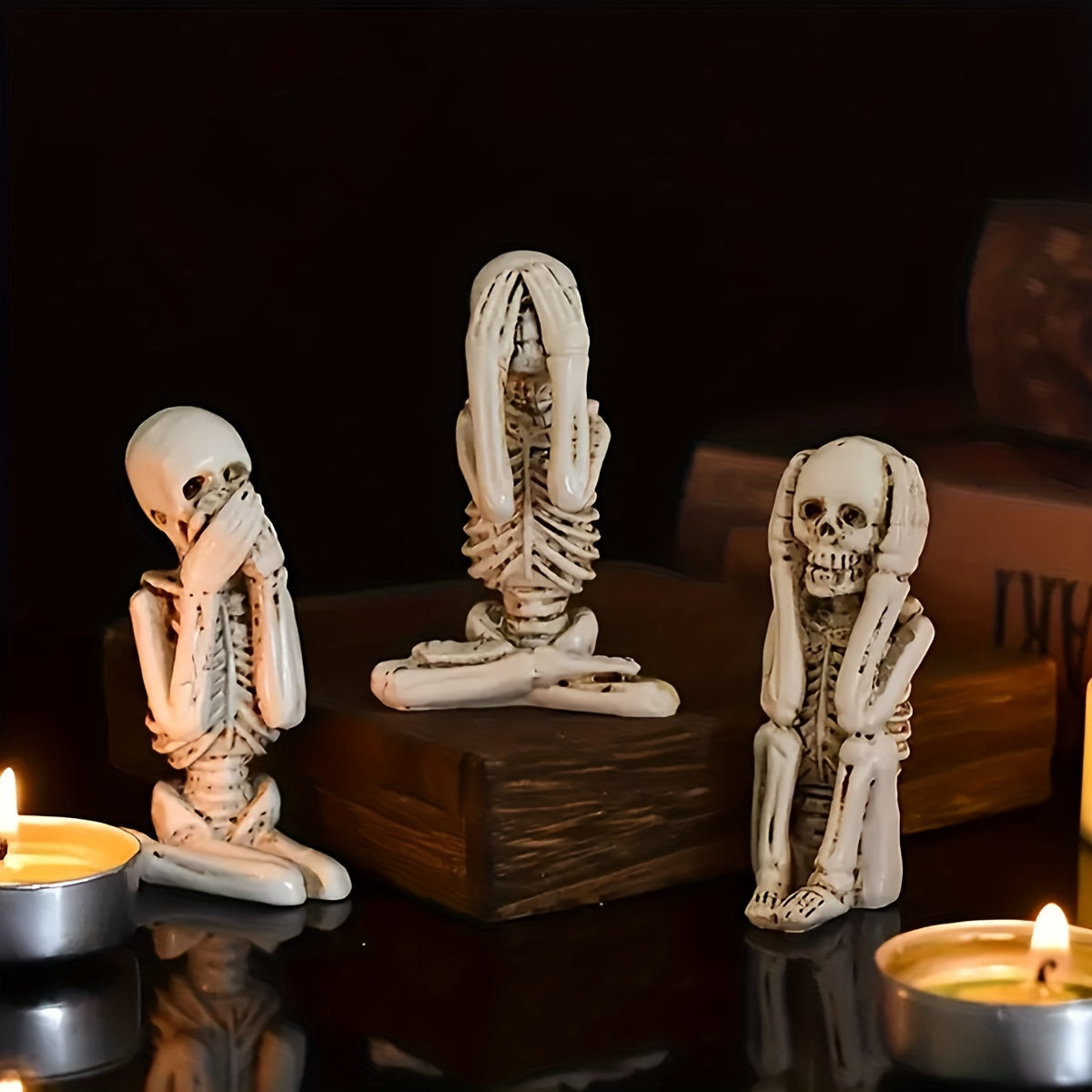 Tnessential S\u002f1set Halloween Ghost Festival 3pcs Set of Unseen 3D Decor