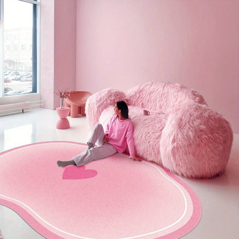PINK HEART 3 RUG view 2