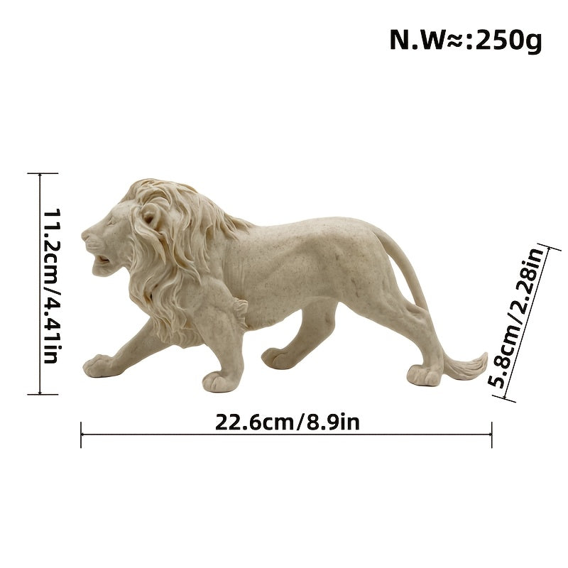 Tnessential Majestic Walking Lion Statue 3D Decor