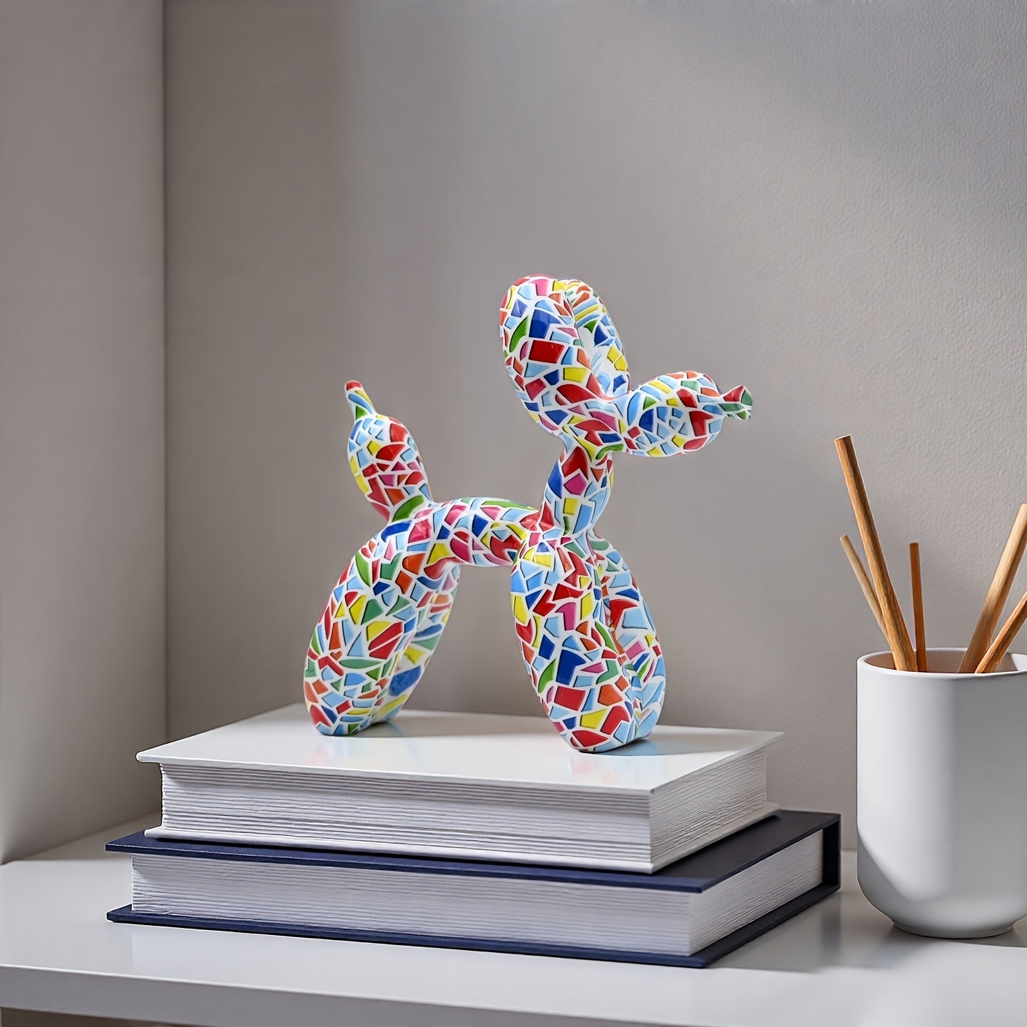 Tnessential Collectible Figurines 15.49cm Medium Colorful Mosaic Resin 3D Decor