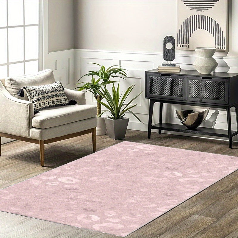 LIGHT PINK LEOPARD PRINT 2 RUG view 6
