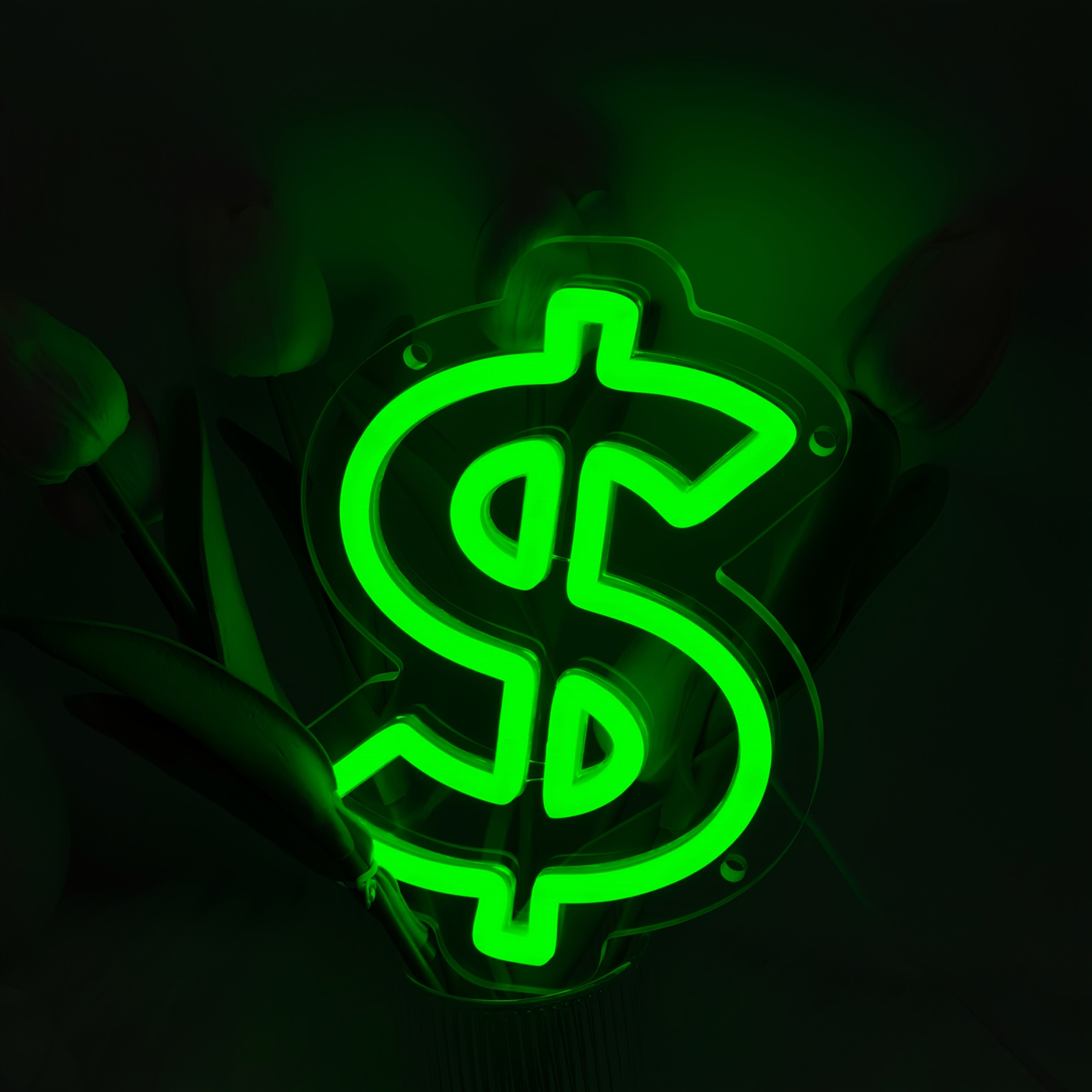 Tnessential LIUYANG Dollar $ Neon Sign LED Wall Art 3D Decor