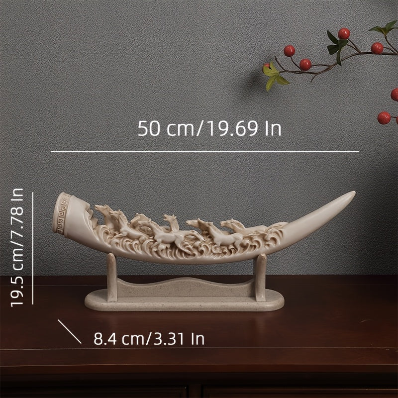 Tnessential Galloping Horses Resin Sculpture 3D Decor