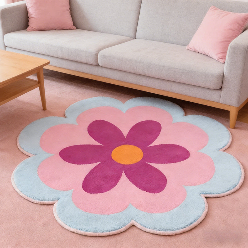 PINK FLOWER 2 RUG view 3