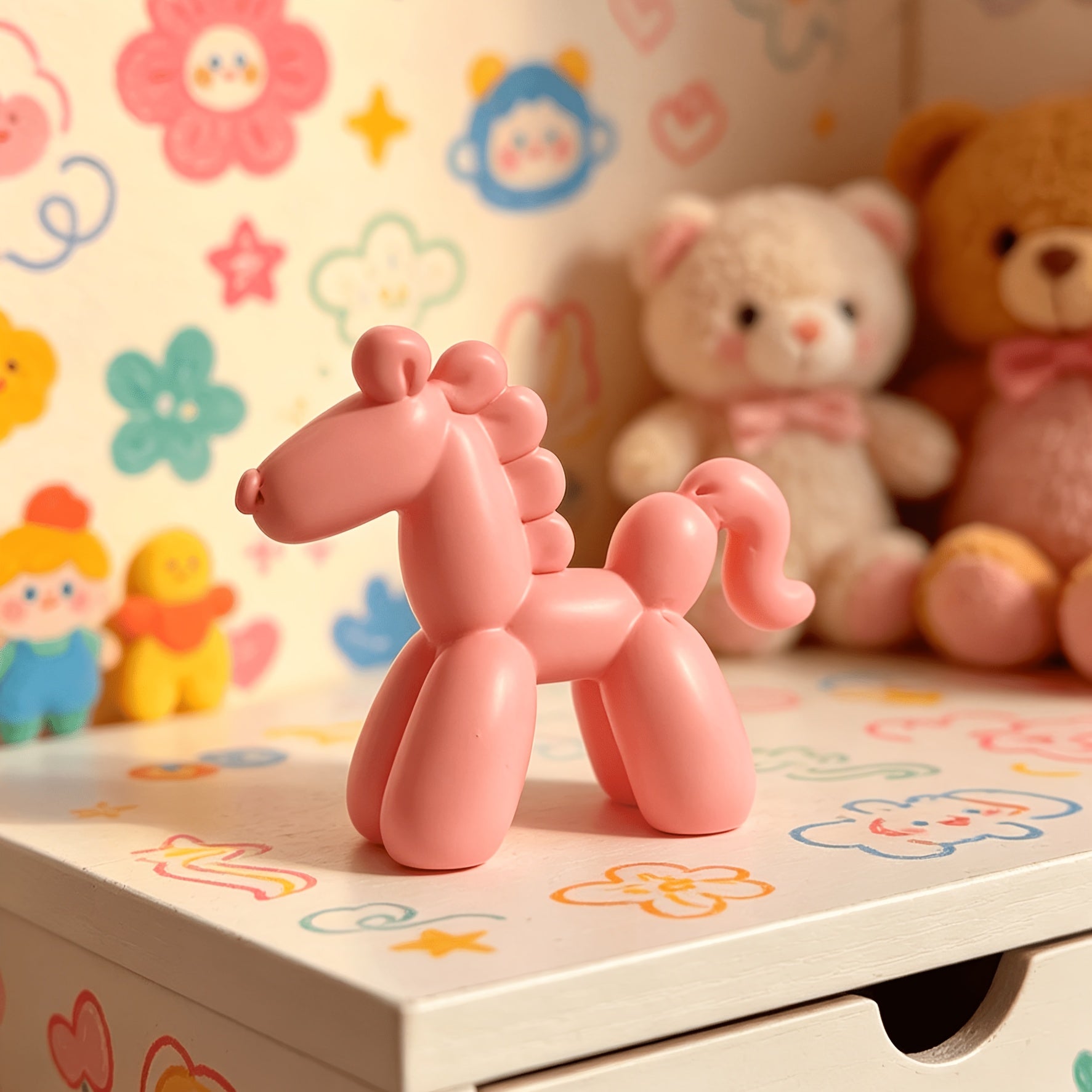 Tnessential Balloon Horse Resin Figurine Statue 3D Decor