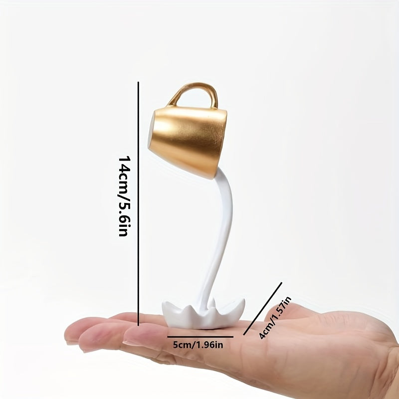 Tnessential Creative Inverted Floating Resin Coffee Cup Decoration 3D Decor