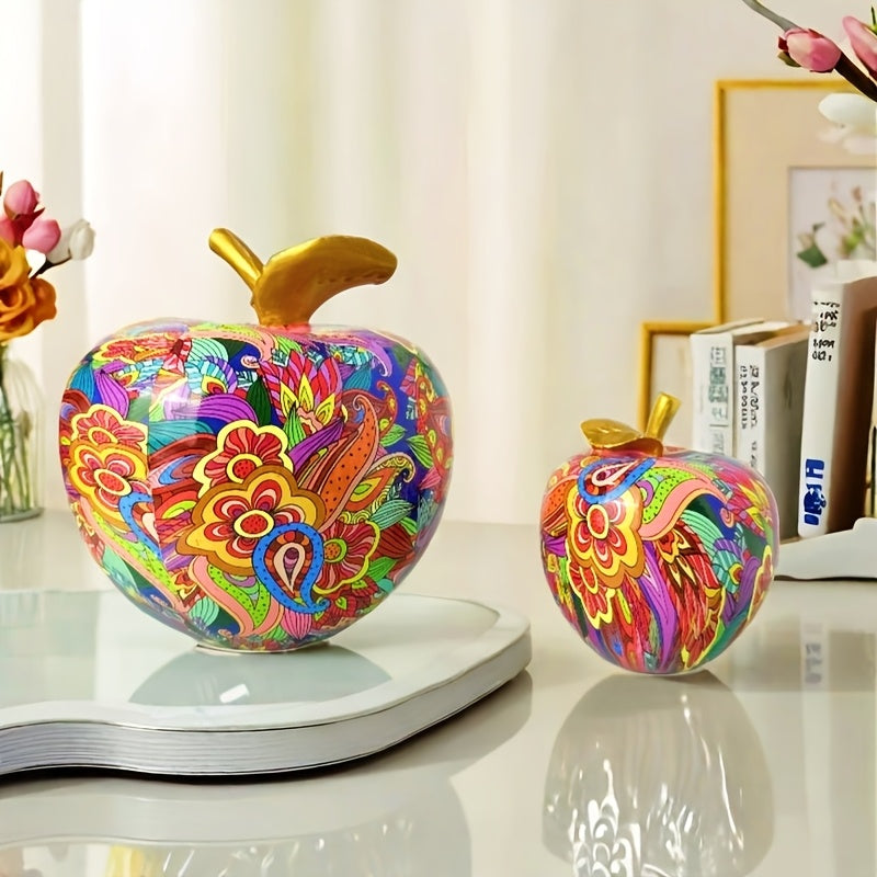 Tnessential Vibrant Apple Figurine 3D Decor