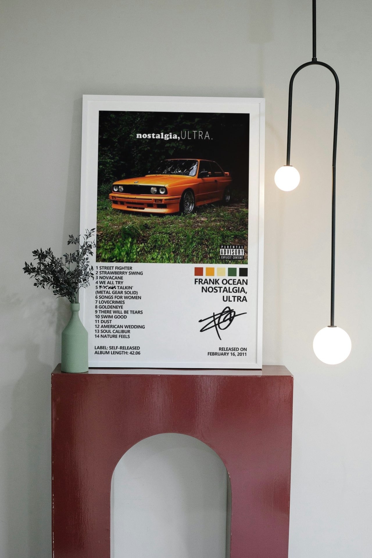 FRANK OCEAN NOSTALGIA CANVAS POSTER