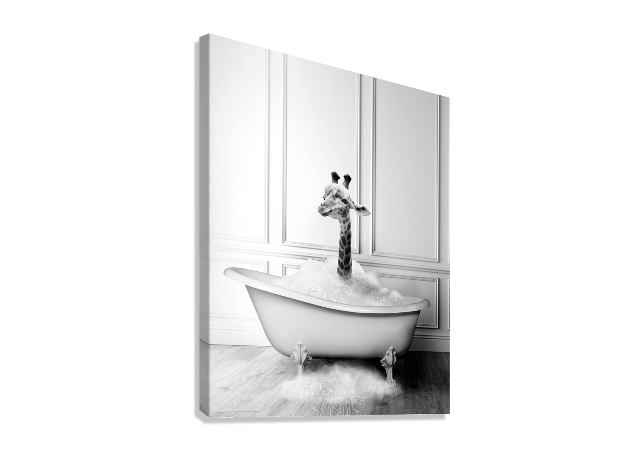 FUNNY GIRAFFE CANVAS POSTER