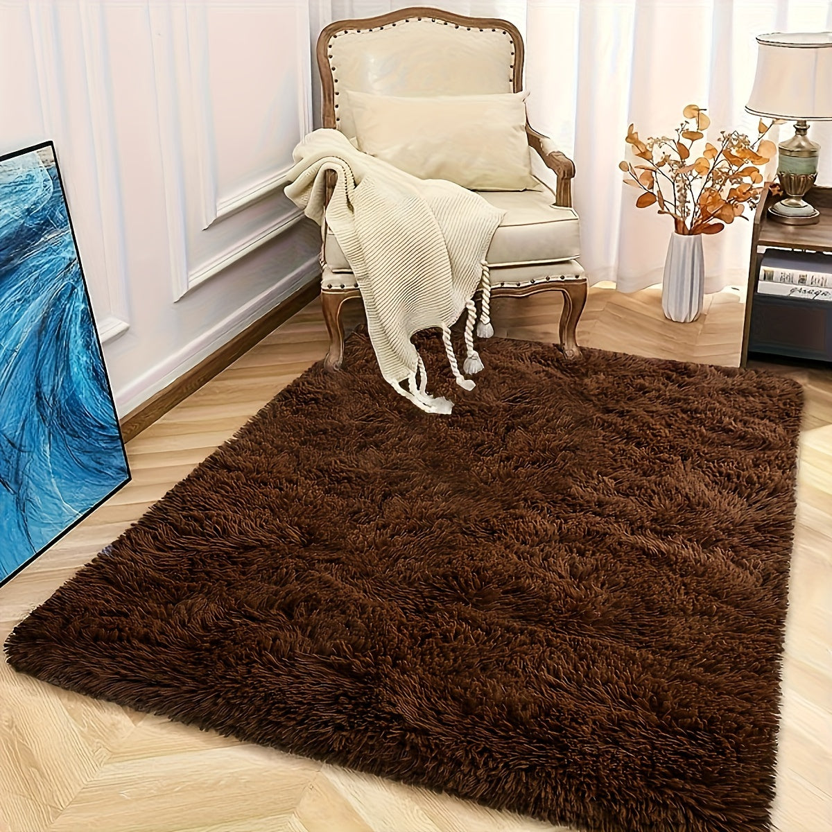 BROWN RUNNER RUG