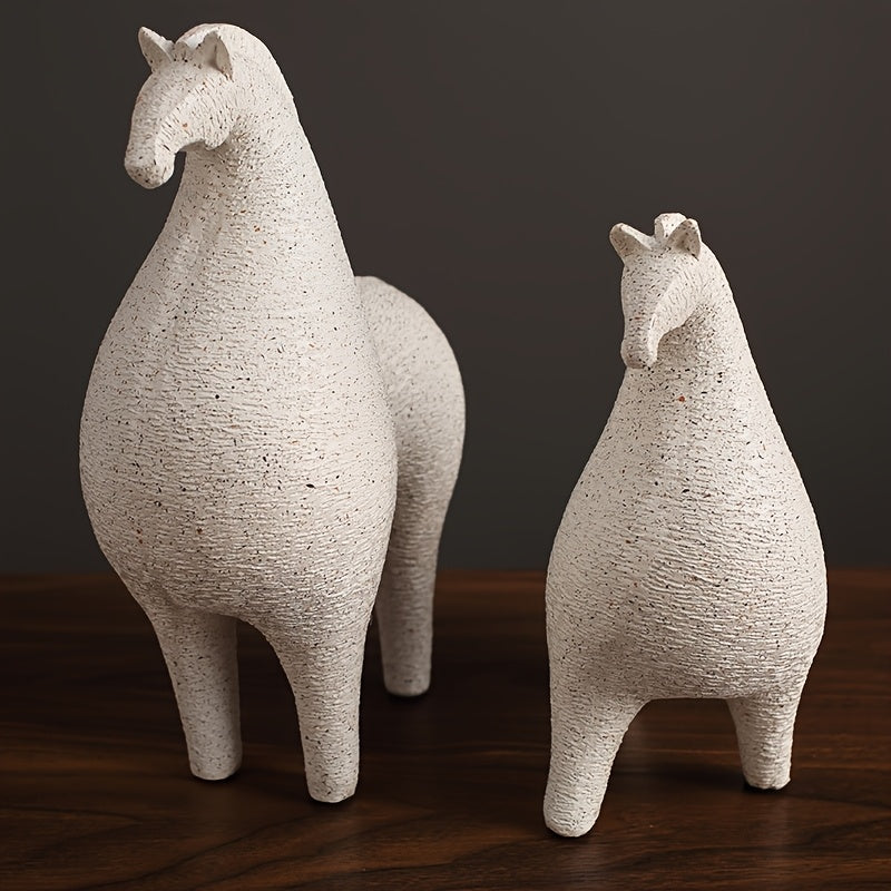 Tnessential Handcrafted Resin Horse Sculpture 3D Decor