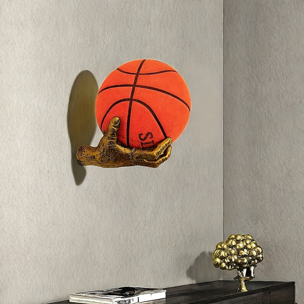 Tnessential Creative Adams Hand Wall-mounted Basketball Holder 3D Decor