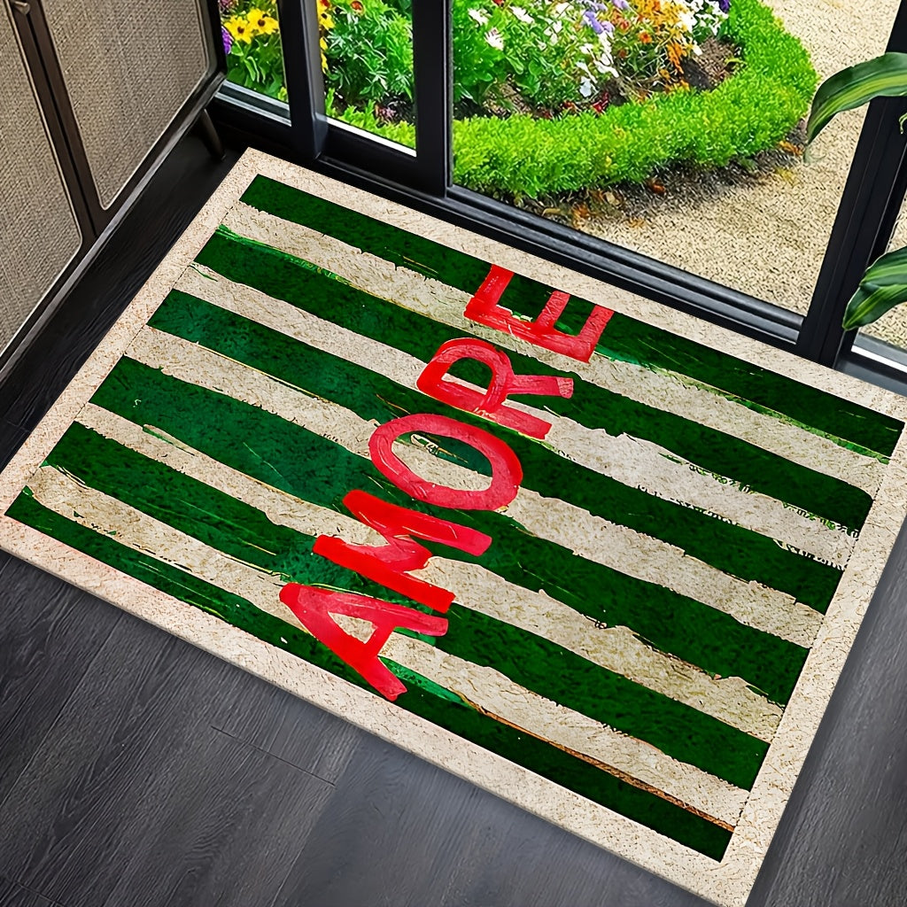 GREEN LETTER RUG view 5