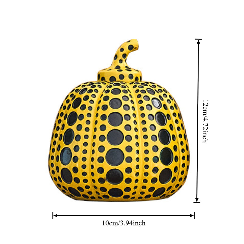 Tnessential Creative Geometric Polka Dot Art Pumpkin Ornament 3D Decor