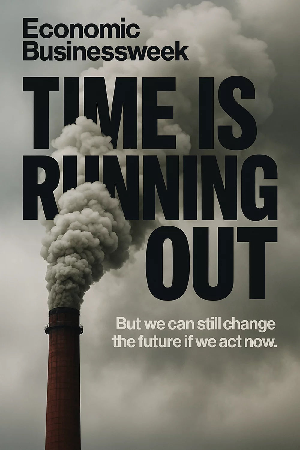TIME IS RUNNING OUT ENVIRONMENT CANVAS POSTER