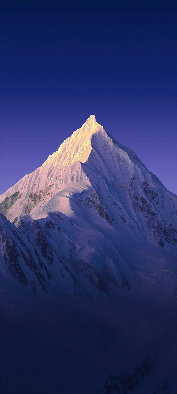 MAJESTIC SNOW PEAK NATURE CANVAS POSTER