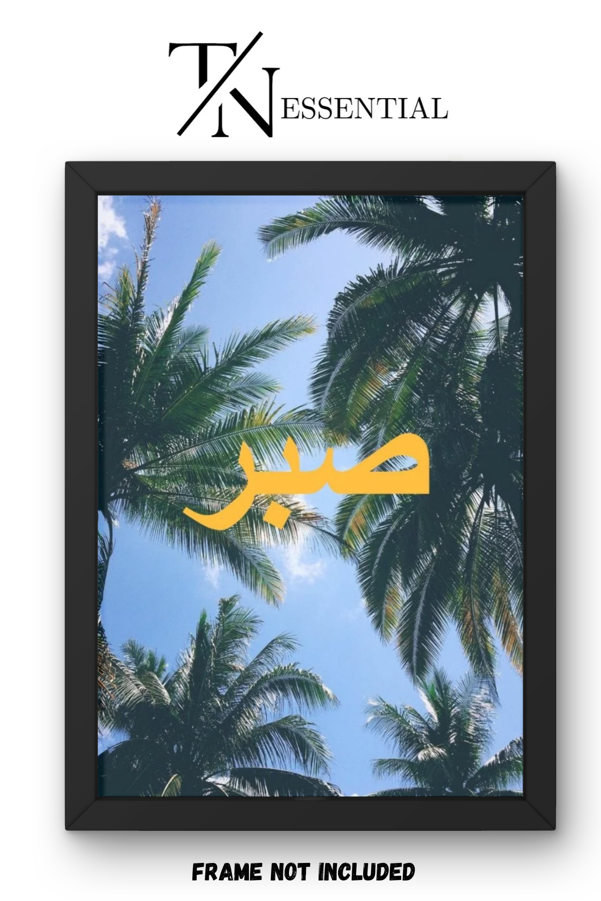PATIENCE TROPICAL SKY CANVAS POSTER