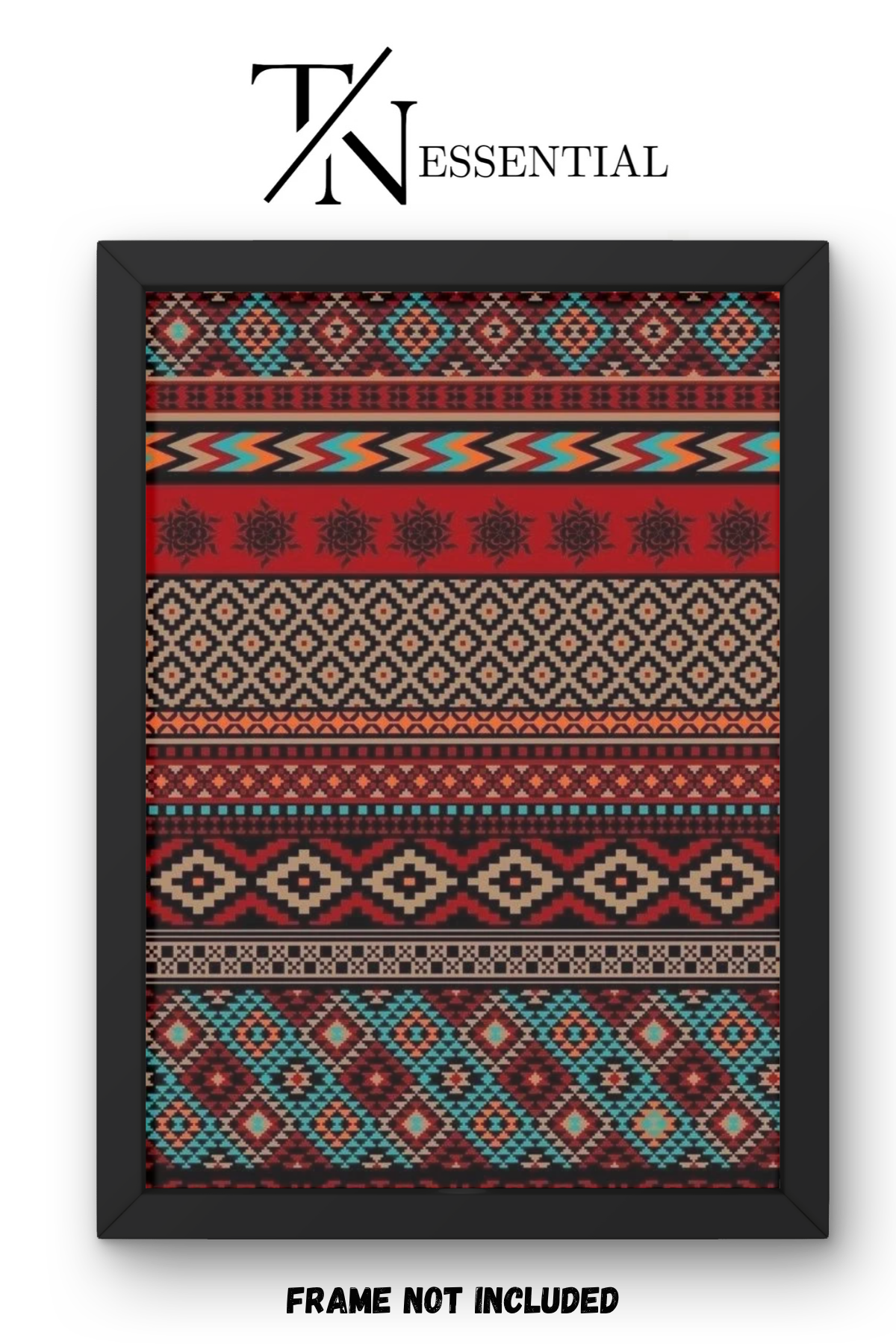 DESERT WEAVE COLORS CANVAS POSTER